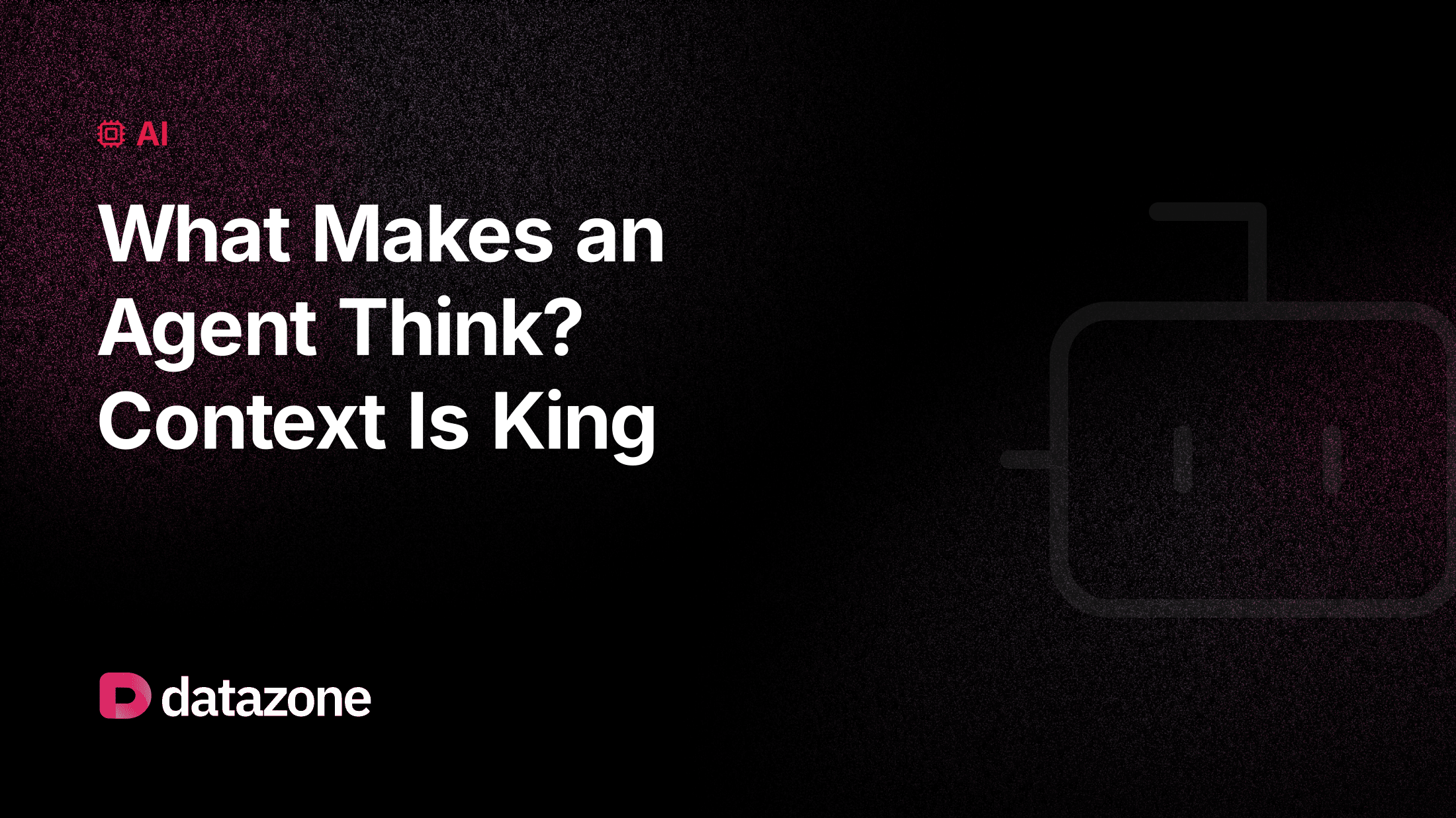 What Makes an Agent Actually Think? Context Is King